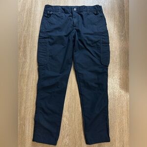 Carhartt Women’s Force Broxton Navy Blue Utility Cargo Pants 10 REG Ripstop